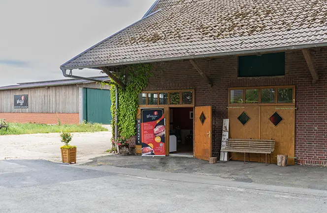 Altes Bauernhaus auf dem Hof Balster